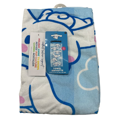 Sanrio Cinnamoroll Gift Set With Towel Block Figure Flower Building Set & Dual Port Wall Charger