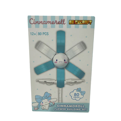 Sanrio Cinnamoroll Gift Set With Towel Block Figure Flower Building Set & Dual Port Wall Charger