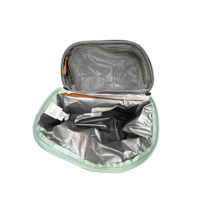 Embark Insulated Lunch Bag With Adjustable Strap & Zip Closure In Orange & Aqua