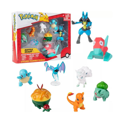 Pokemon Battle Figure Multi-Pack With 8 Collectible Figures Including Pikachu Charmander & Squirtle
