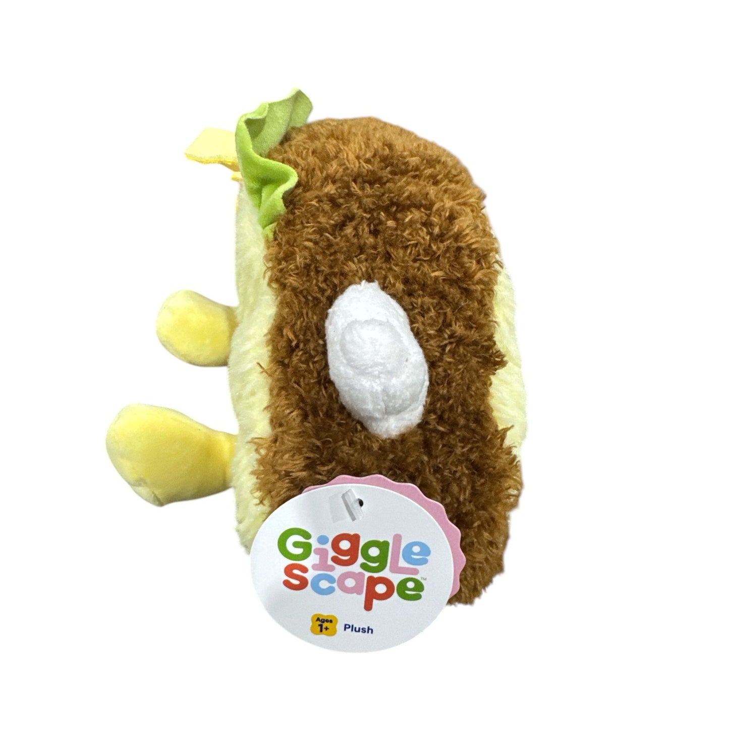 Giggle Scape Smiling Taco Plush Toy For Kids Soft & Cuddly Ages 1+