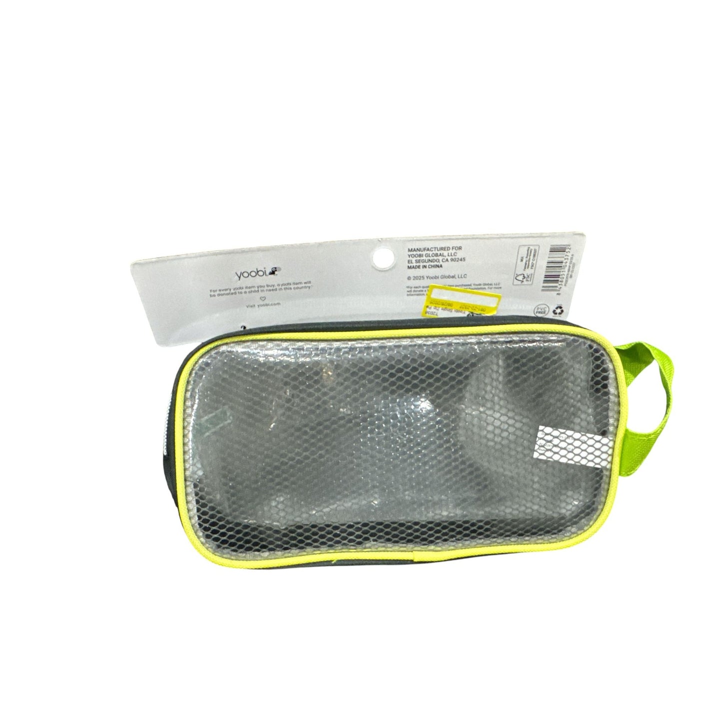 Set of 6 School Supplies: Yoobi Pencil Pouch, Fiskars Scissors, Ruler, &  2-Pocket Folders For Kids & Students