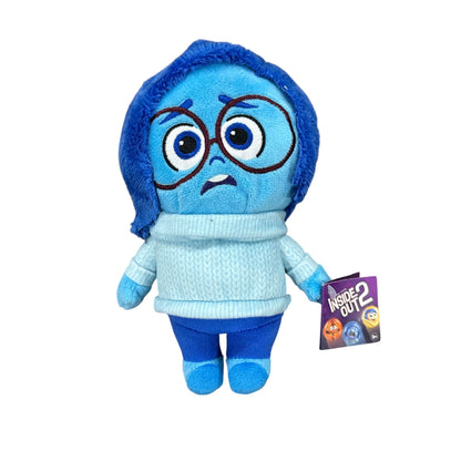 Disney Pixar Inside Out 2 Sadness Plush Toy 8" Blue Soft Stuffed Doll Kids Collectible