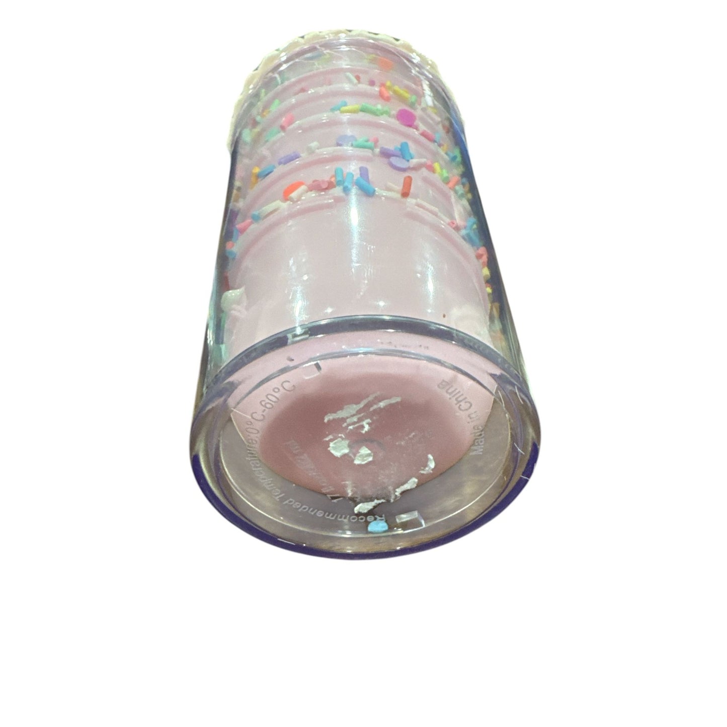 Hot Focus Ice Cream Hydration Cup With Glow-In-The-Dark Tattoos - Pink Sprinkles Design - Ages 5+