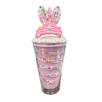 Hot Focus Ice Cream Hydration Cup With Glow-In-The-Dark Tattoos - Pink Sprinkles Design - Ages 5+