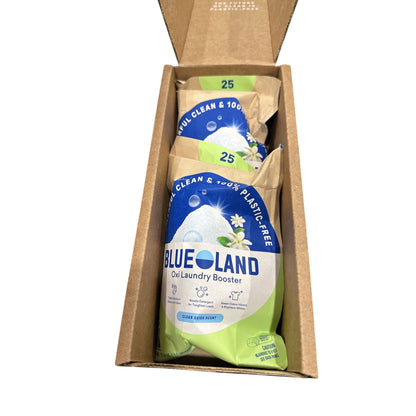Blueland Oxi Laundry Booster Clear Skies Scent 2-Pack 25 Loads Each Powerful Clean Plastic-Free