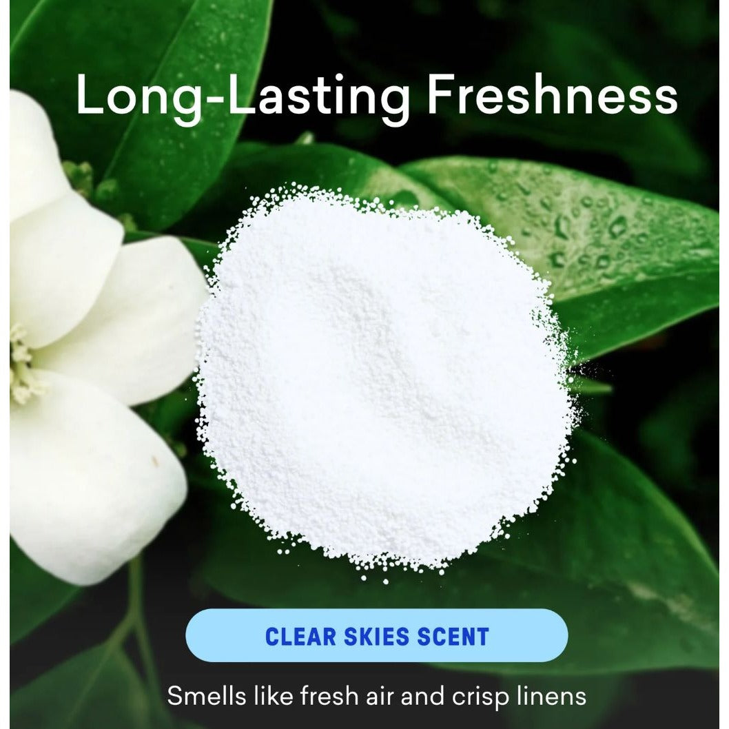 Blueland Oxi Laundry Booster Clear Skies Scent 2-Pack 25 Loads Each Powerful Clean Plastic-Free
