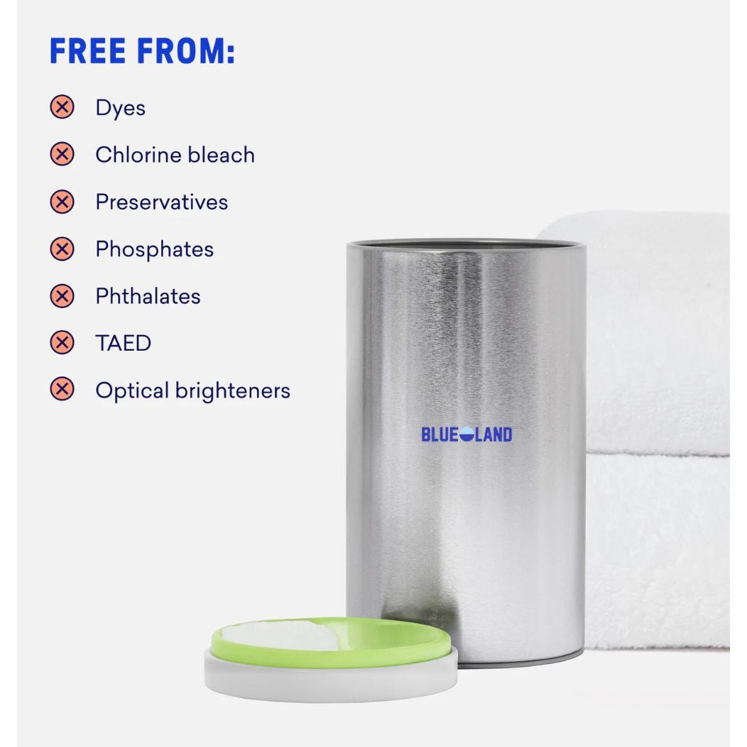 Blueland Oxi Laundry Booster Clear Skies Scent 2-Pack 25 Loads Each Powerful Clean Plastic-Free