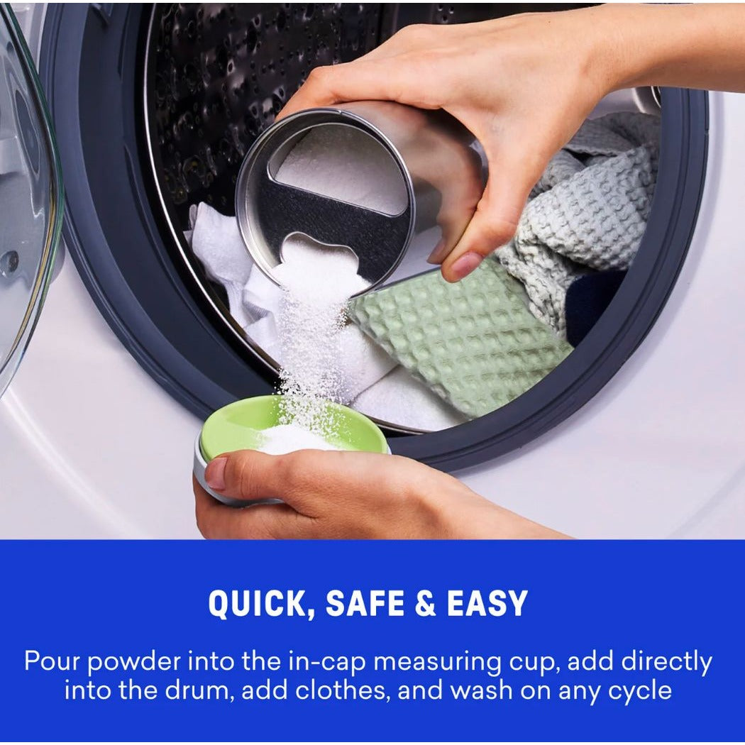 Blueland Oxi Laundry Booster Clear Skies Scent 2-Pack 25 Loads Each Powerful Clean Plastic-Free