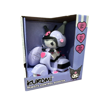 Kuromi Remote Control Scooter Toy 27 MHz For Ages 8+ Moves Forward & Backward Purple Pink Sanrio Collectible