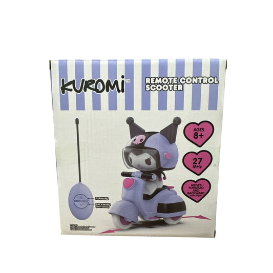 Kuromi Remote Control Scooter Toy 27 MHz For Ages 8+ Moves Forward & Backward Purple Pink Sanrio Collectible