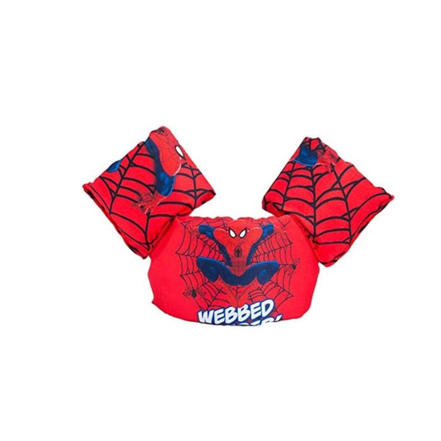Spider-Man Kids Swim Vest With Arm Floats - 30-55lbs Buoyancy Aid For Ages 2-6 Years - Red Webbed Design