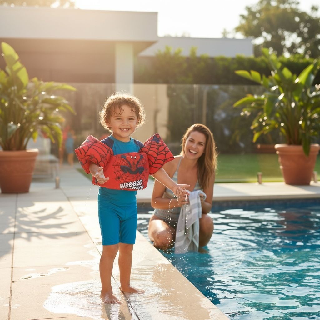 Spider-Man Kids Swim Vest With Arm Floats - 30-55lbs Buoyancy Aid For Ages 2-6 Years - Red Webbed Design