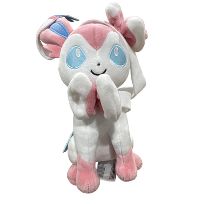 Sylveon and Eevee Plush Set - Soft & Collectible Pokemon Stuffed Toys - Approx. 8" Each