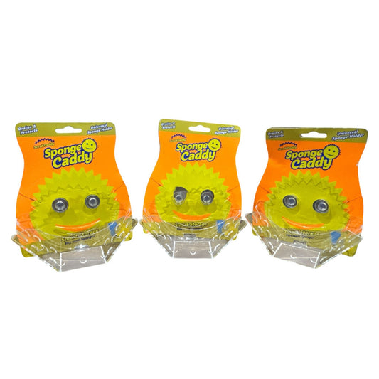 Sponge Caddy Universal Sponge Holder By Scrub Daddy - 3 Pack For Draining & Storage