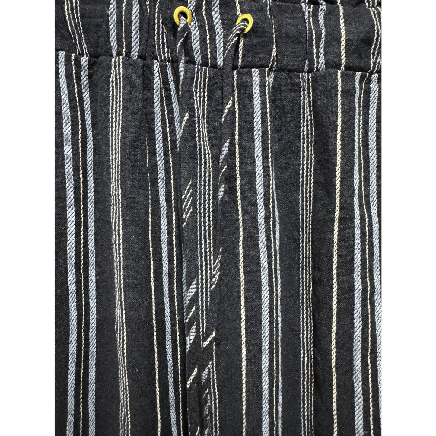 Ellen Tracy Women's Navy & White Striped Pull-On Skirt With Drawstring Waist XL New
