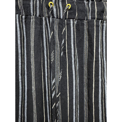 Ellen Tracy Women's Navy & White Striped Pull-On Skirt With Drawstring Waist XL New