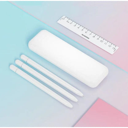 IMIUUC Minimalist And Portable High-Appearance Three-Pen & Ruler Stationery Box