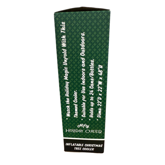 Inflatable Christmas Tree Cooler For Holiday Drinks Indoor & Outdoor Use