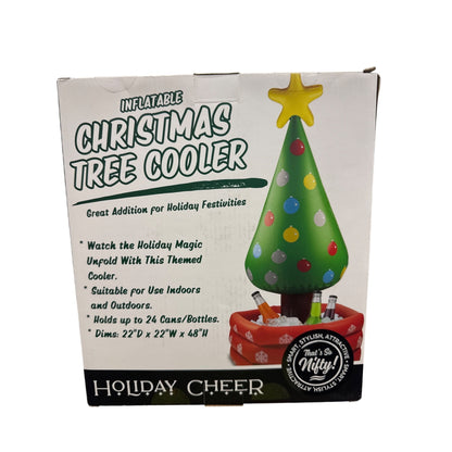 Inflatable Christmas Tree Cooler For Holiday Drinks Indoor & Outdoor Use
