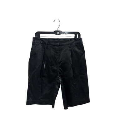 Favorite Daughter The Favorite Short In Black Croc-Embossed Faux Leather Size 29