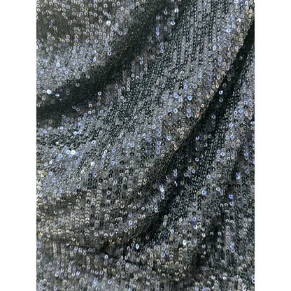 One-Shoulder Navy Sequin Dress By Love X Design Midi Length Size L