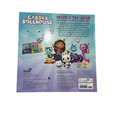 Gabbys Dollhouse Movie Theater Storybook & Projector With 3 Stories & 5 Discs Featuring 20 Images