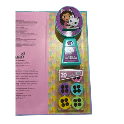 Gabbys Dollhouse Movie Theater Storybook & Projector With 3 Stories & 5 Discs Featuring 20 Images