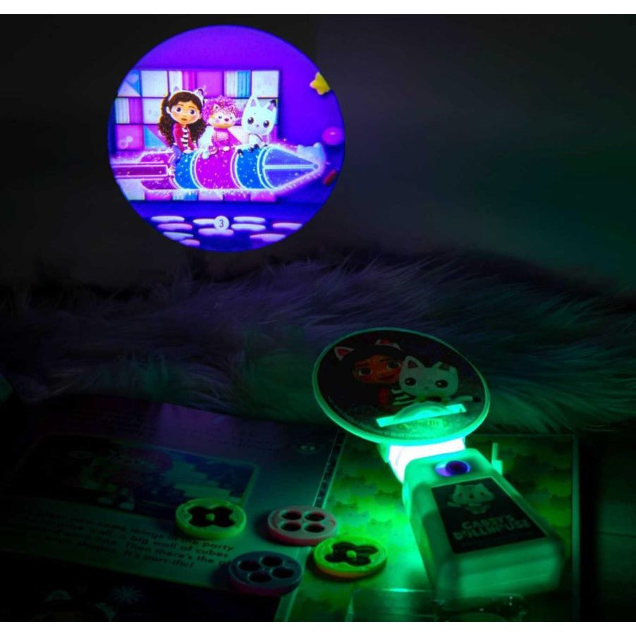 Gabbys Dollhouse Movie Theater Storybook & Projector With 3 Stories & 5 Discs Featuring 20 Images