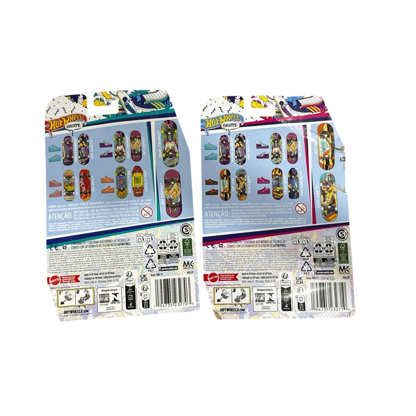 Hot Wheels Skate Fingerboards 4-Pack With Shoes & Accessories New In Package