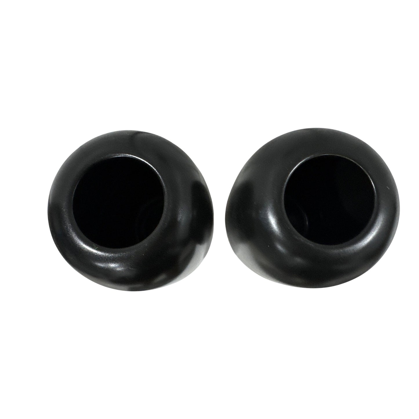 Room Essentials - Black Ceramic Pill Decorative Modern Minimalist Vases Set of 2