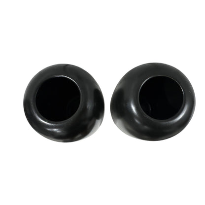 Room Essentials - Black Ceramic Pill Decorative Modern Minimalist Vases Set of 2