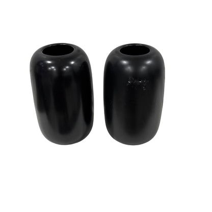 Room Essentials - Black Ceramic Pill Decorative Modern Minimalist Vases Set of 2