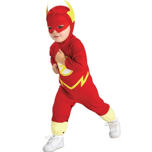 DC Comics The Flash Baby Costume With Romper & Headpiece For Newborns 0-6 Months