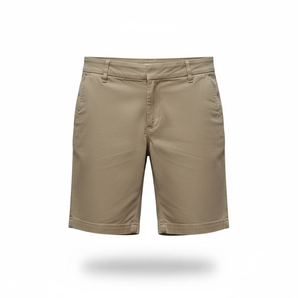 CASLON Women's Khaki Bermuda Shorts With Stretch Fabric & Belt Loops Size 00