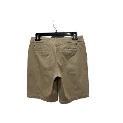 CASLON Women's Khaki Bermuda Shorts With Stretch Fabric & Belt Loops Size 00