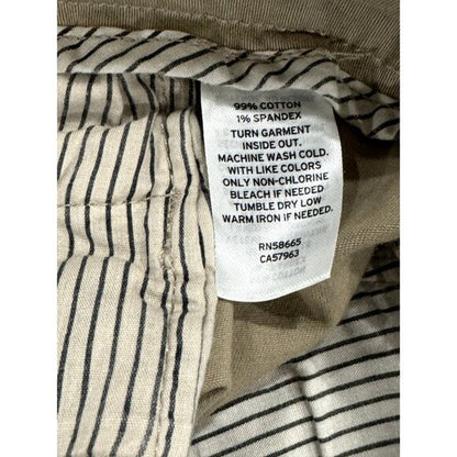 CASLON Women's Khaki Bermuda Shorts With Stretch Fabric & Belt Loops Size 00