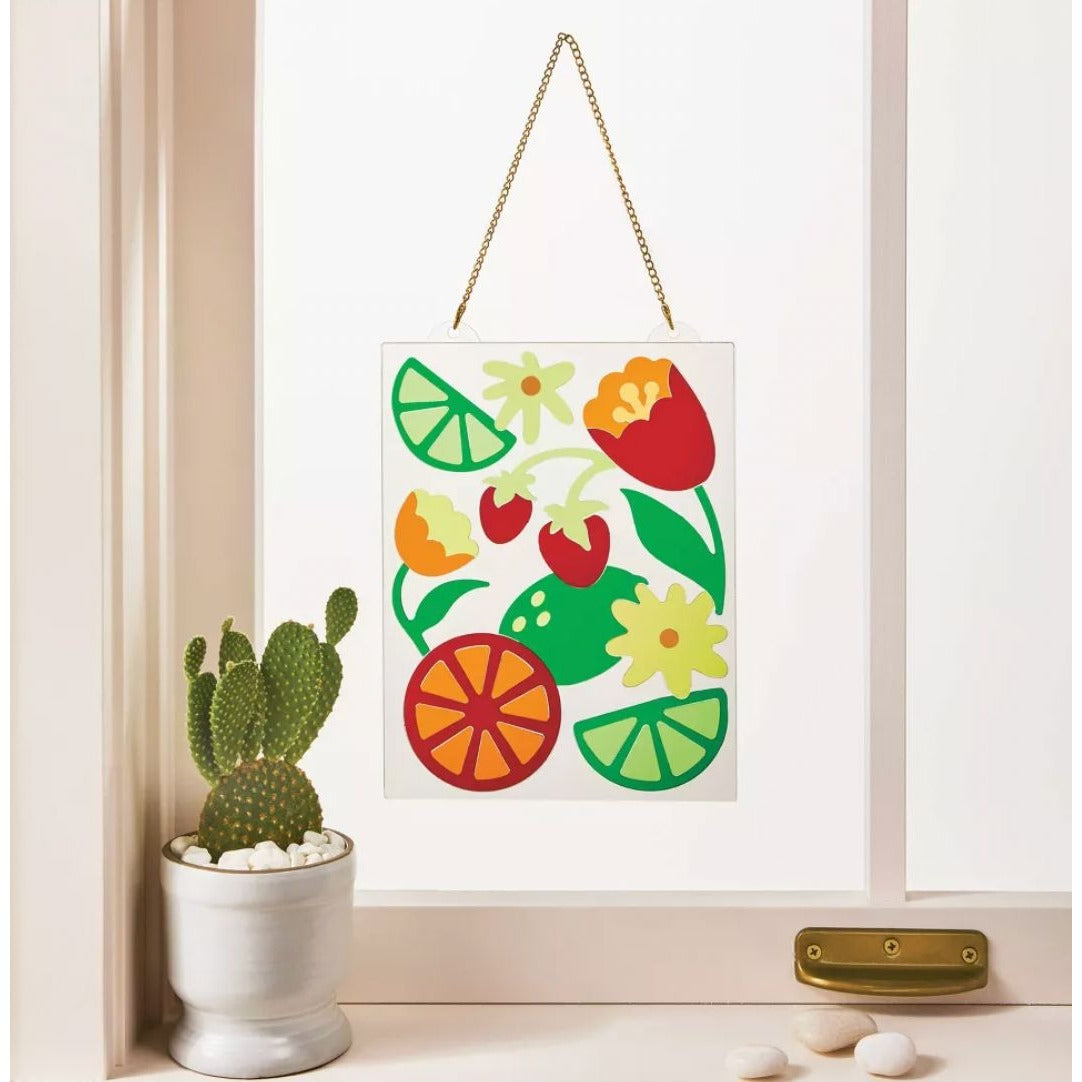 Beaded Garland & Acrylic Suncatcher Craft Kits By Mondo Llama - DIY Art Projects With Beads Gold Chain Pre-Cut Designs & Tools