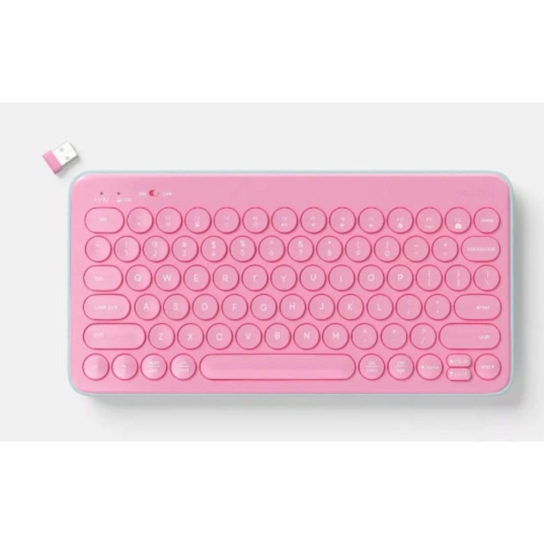 Heyday Compact Wireless Keyboard, Mouse Pad, Charging Cable, Keychain Holder & More 7pcs Accessories Gift Set