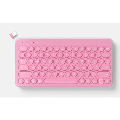 Heyday Compact Wireless Keyboard, Mouse Pad, Charging Cable, Keychain Holder & More 7pcs Accessories Gift Set