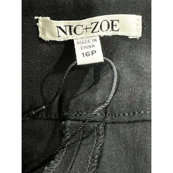 Nic+Zoe Black Knee-Length Skirt Womens Size 16P Rayon Blend
