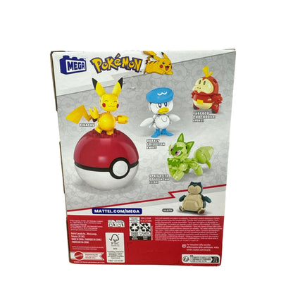 Mega Pokémon Paldea Region Team Building Set 79 Pieces Pikachu & Friends Ages 6+ Includes Poké Ball