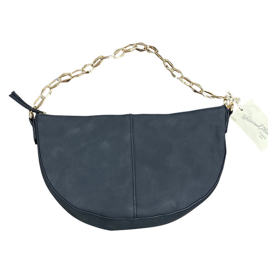 Universal Thread Black Half-Moon Shoulder Bag With Chain Strap Recycled Polyurethane & Polyester