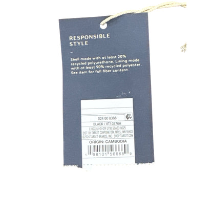 Universal Thread Black Half-Moon Shoulder Bag With Chain Strap Recycled Polyurethane & Polyester
