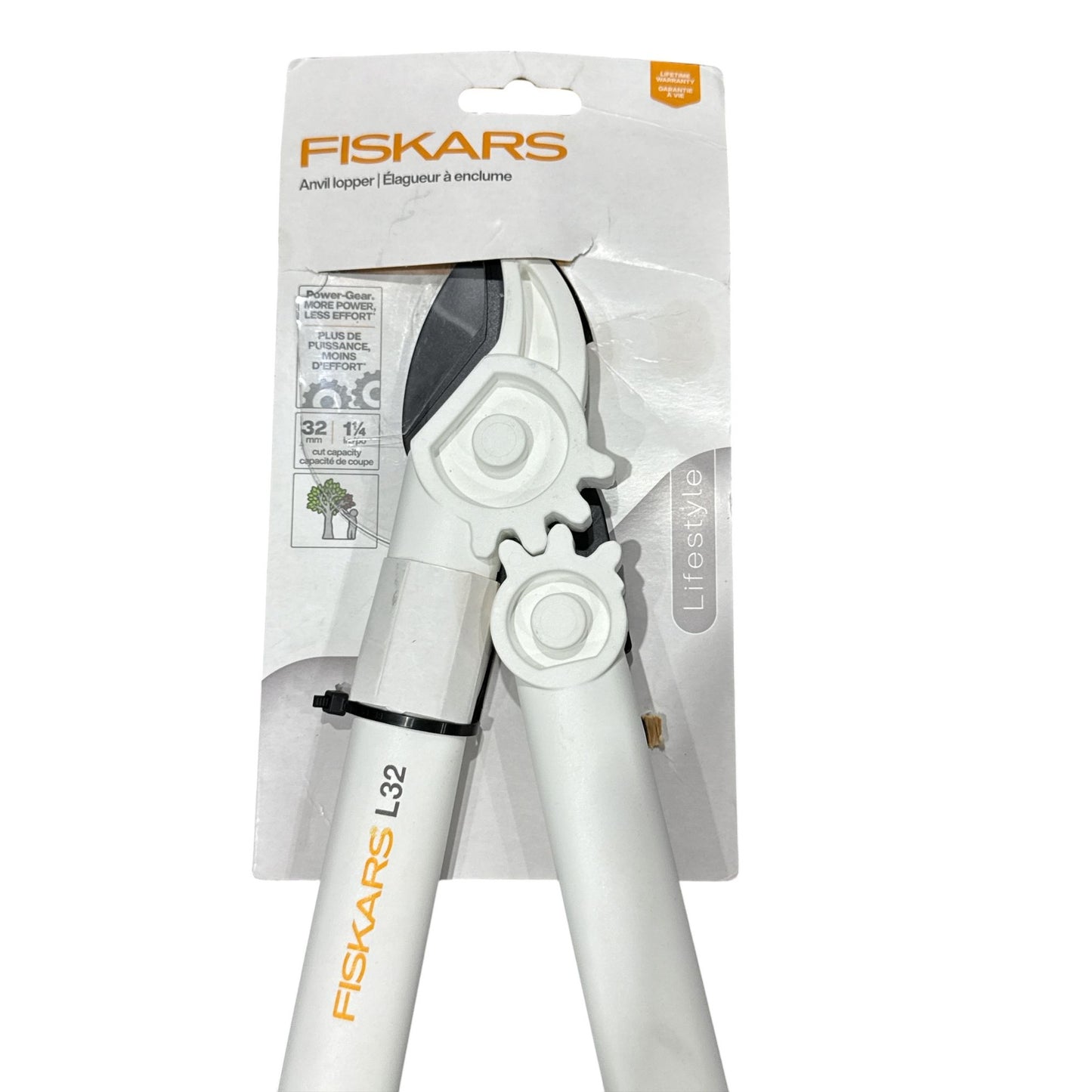 Fiskars L32 Anvil Lopper With PowerGear Technology 1.25" Cut Capacity Durable Comfortable Handles
