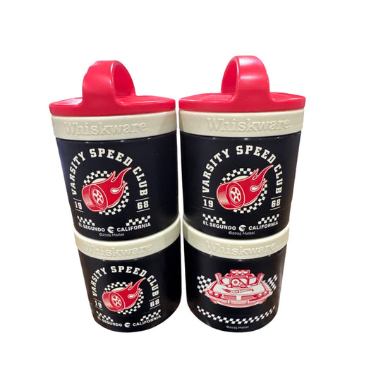 Hot Wheels Set of 2 Varsity Speed Club Whiskware Stackable Snack Containers
