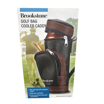 Brookstone Golf Bag Cooler Caddy With Insulated Pocket and Front Zip For Accessories