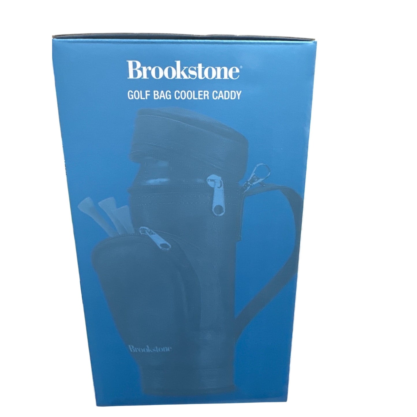 Brookstone Golf Bag Cooler Caddy With Insulated Pocket and Front Zip For Accessories