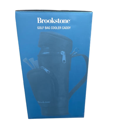 Brookstone Golf Bag Cooler Caddy With Insulated Pocket and Front Zip For Accessories