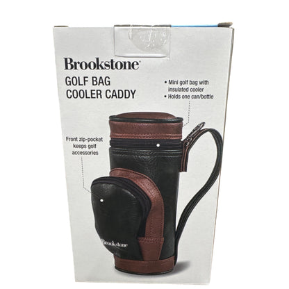 Brookstone Golf Bag Cooler Caddy With Insulated Pocket and Front Zip For Accessories